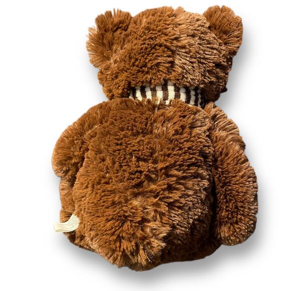 Ms Teddy Bear Plush Striped Scarf Nursery Decor Stuffed Animal Shower Gift 15" - Picture 7 of 9